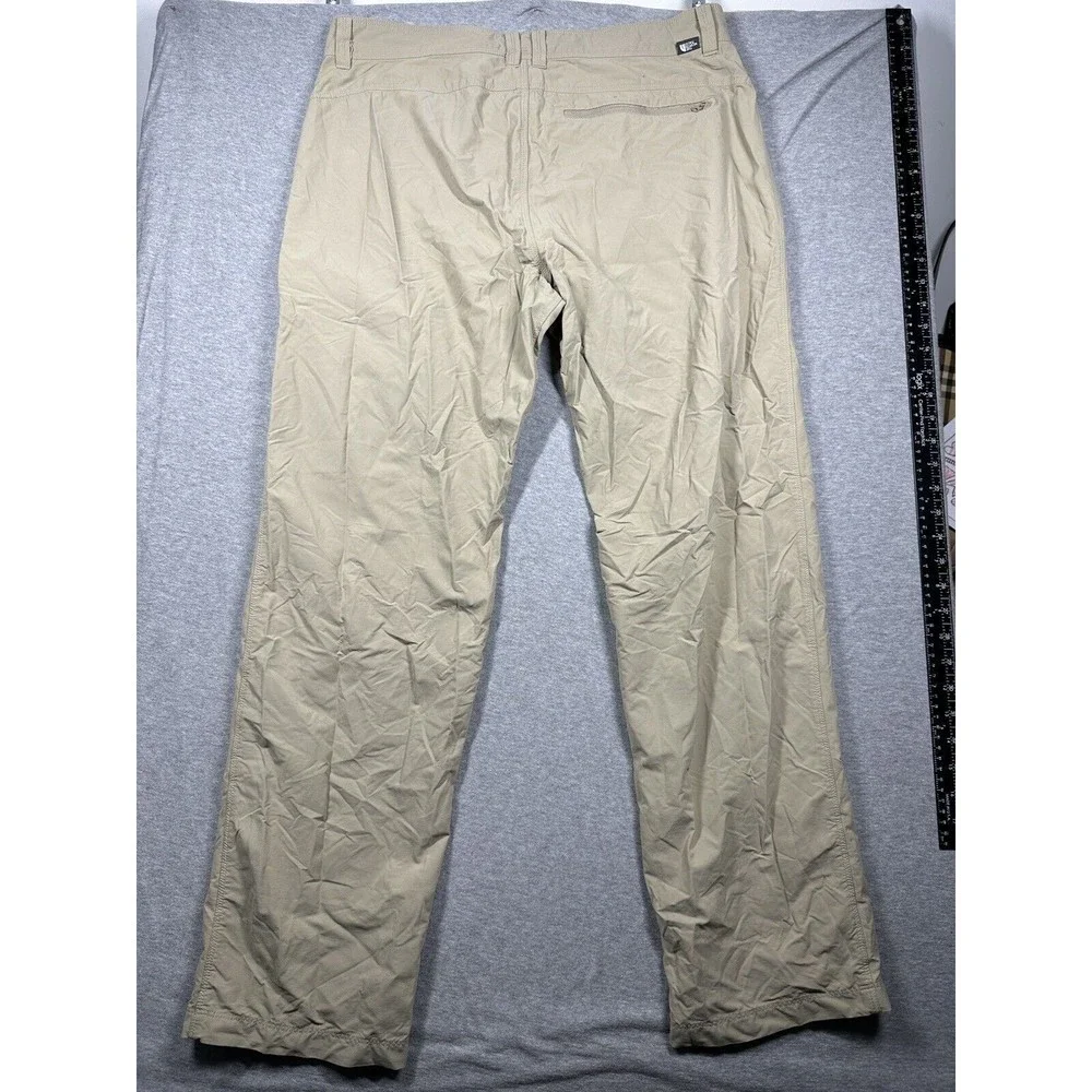 The‎ North Face Mens Nylon Hiking Pants 36x31 Zipped Pocket Tan Khaki
